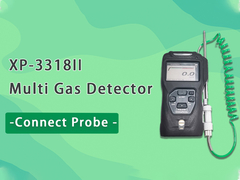 Zetron XP-3318II Portable Multi Gas Detector Monitor Kebocoran Gas Mudah Terbakar dengan Probe